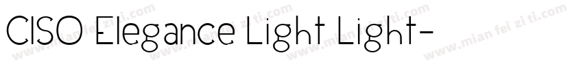 CISO Elegance Light Light字体转换